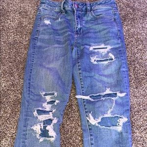 american eagle ripped jeans